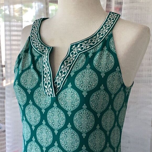 Magnolia Grace Jade Green Alhambra Embroidered Knit Dress Women’s Medium - Picture 5 of 9